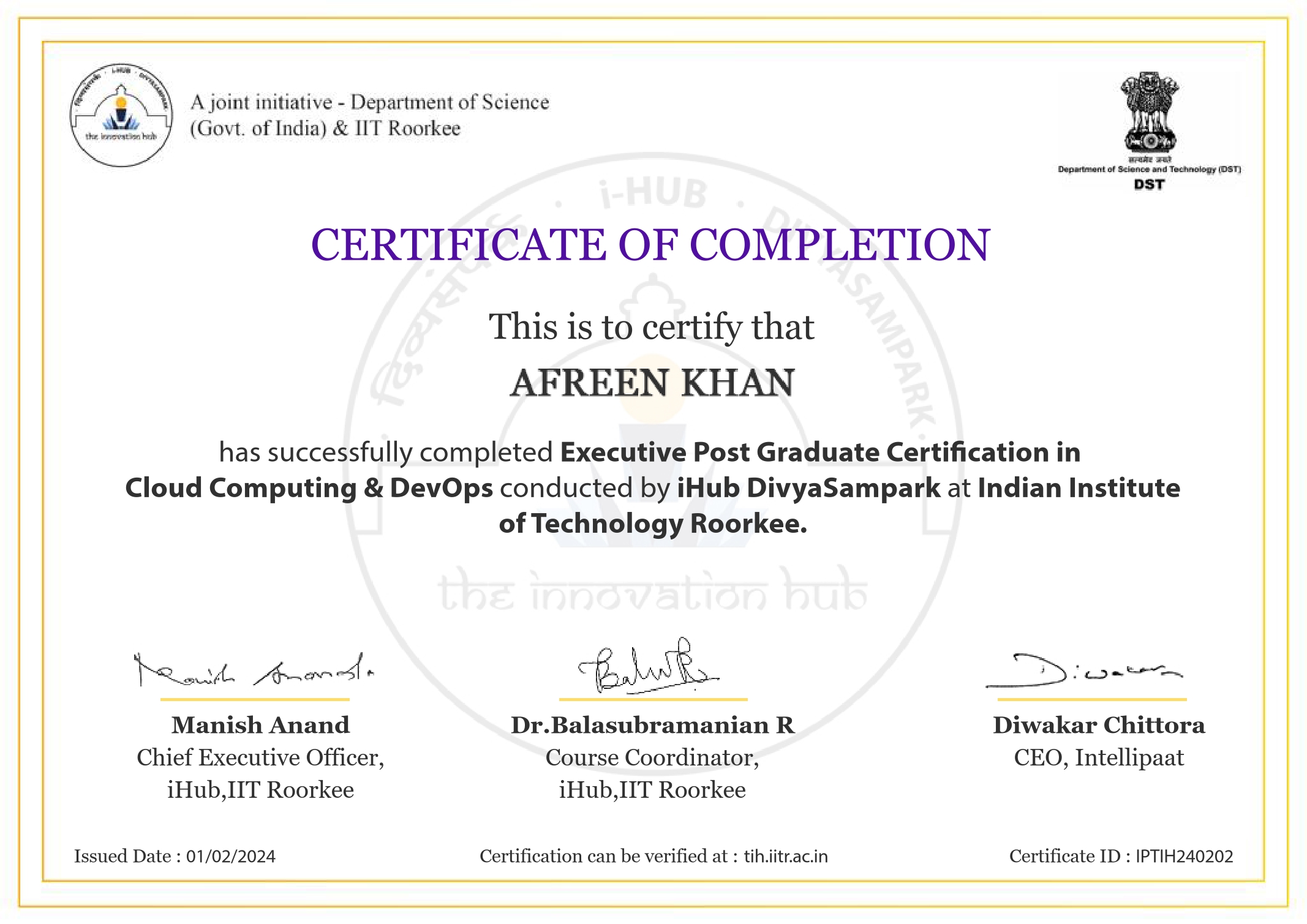 amreen khan | doctor of philosophy | indian institute... Afreen Khan - Cloud Infrastructure Engineer | Leveraging 4.7 Years of ...