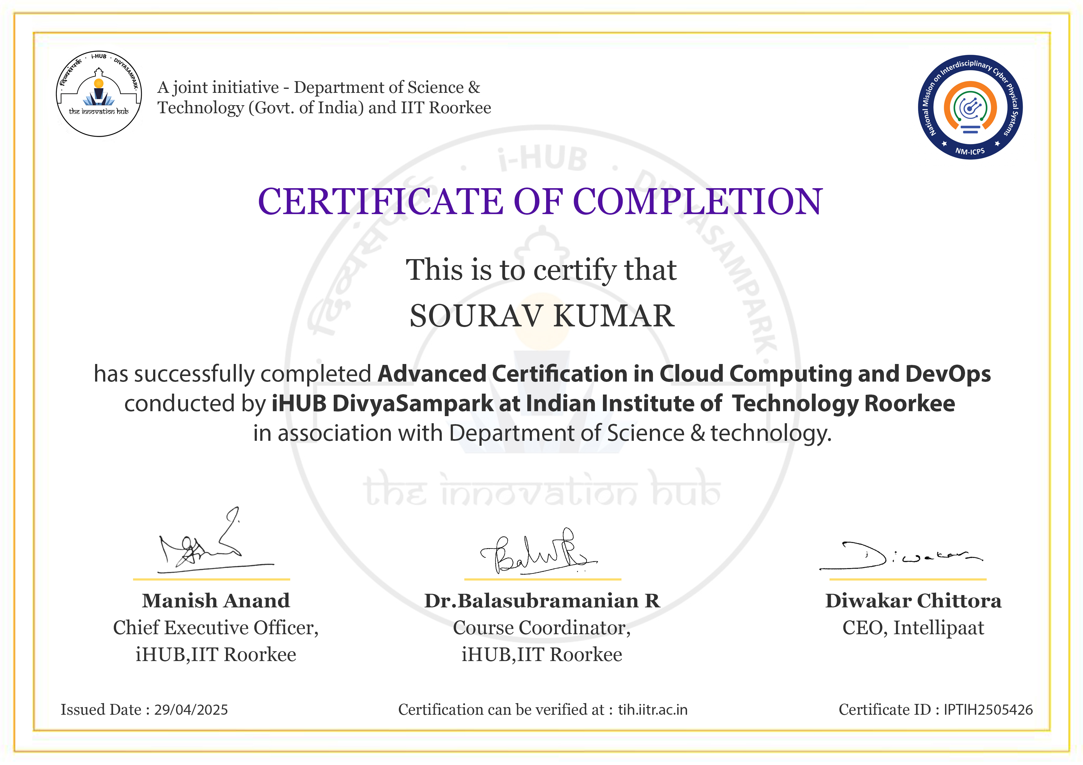 Sourav Kumar - AWS Cloud & DevOps Engineer | HR & Business Development ...